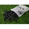 All Teed Up Premium Plastic Golf Tees - Black- 2.75 & 1.5 Inch Plastic Combo Pack
