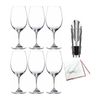 Riedel Ouverture Red Wine Glass 6 Pack with Wine Pourer with Stopper Bundle