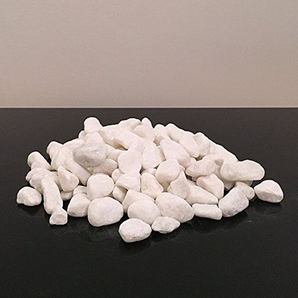 1Buy UK 500g New WHITE Natural Decorative Stones Pebbles Craft Table Decoration Pot Vase Fillers Garden Weddings Rocks