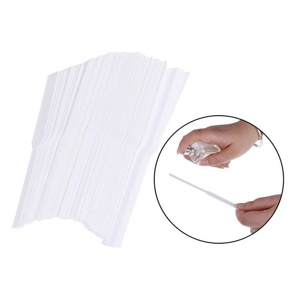 100Pcs Aroma Test Paper Strips Smelling Strips 13x1.2cm Absorbent Scented Stick