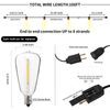 E12 LED Bulbs 2700K Warm White Globe String Light Waterproof 50ft - 25 Lights