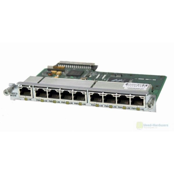 Cisco HWIC-D-9ESW 9-port 10BASE-T/100BASE-TX Ethernet Switch Router Module (Renewed)