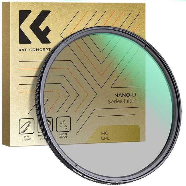 K&F Concept D-Serie 52mm Slim Zirkularer Polfilter Polarisationsfilter CPL Filter Cirkular Polfilter