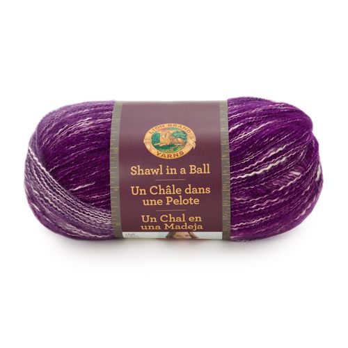 Lion Brand Yarn 828-203 Shawl in a Ball Yarn, One Size, Mindful Mauve