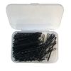 Grendle 100 Black Hair Bobby Pins in Plastic case