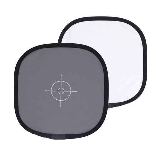 Small Grey White Balance Card, 18% Exposure Photography Card 30x30cm, Foldable Focus Board Double Sided with Carrying Bag, Custom Calibration Camera Lens Filter Checker Video