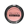 Palladio Baked Blush, Highly Pigmented Shimmery Formula, Easy to Blend and Highly Buildable, Apply Dry for a Natural Glow or Wet for a Dramatic Luminous Look, Long Lasting for All day Wear, Rosey
