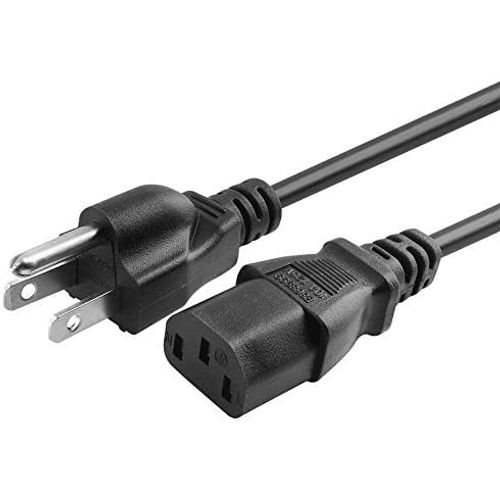 Kircuit 3-Prong AC Power Cord Compatible for VEVOR 2L-15L Digital Ultrasonic Cleaner with Digital Timer & Heater Power Supply Cable Cord Replacement AC Charging Cable