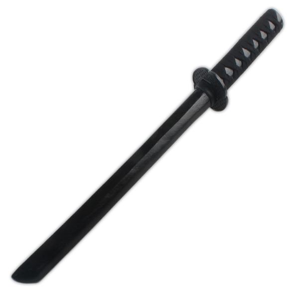 Rimikuru Wooden Sword, Large Sword, Medium Sword, Small Sword, For Self Defense, Black, Iaido Sword, Black Sword, With Tsuba, Practice Training (Small Sword, Black)