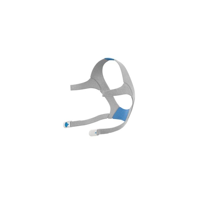 ResMed AirFit/AirTouch N20 Headgear - Replacement Headgear - Features Magnetic Headgear Clips - Large, Blue