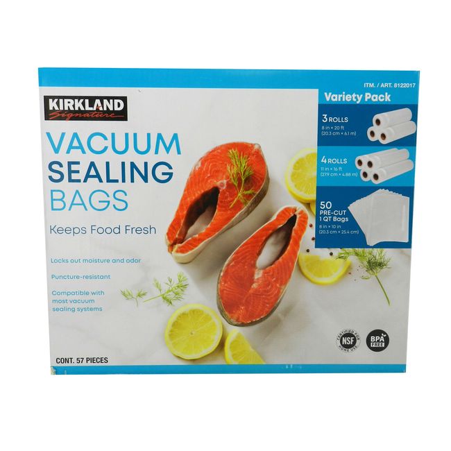 Kirkland Signature Vacuum Sealing Bags Variety Pack