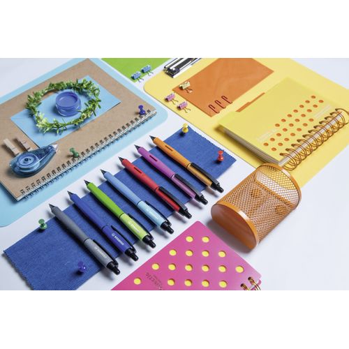 Retractable Rollerball Pen - STABILO PALETTE - Pack of 10 - Black