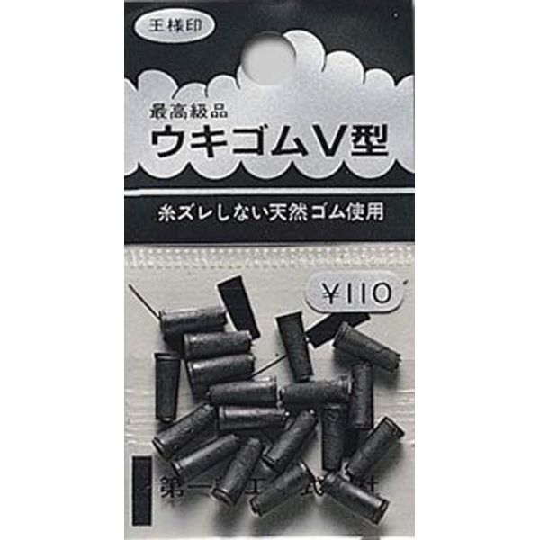 第一精工 ウキ止めゴム 110円 ロング 31004 ブラック