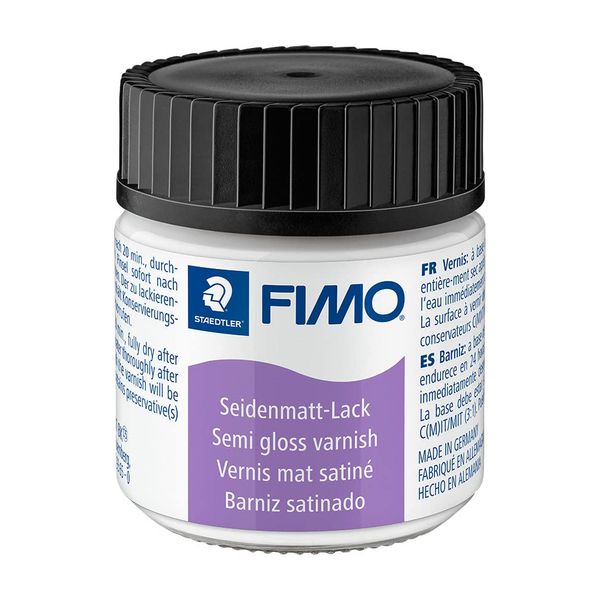 Fimo Semi Gloss Varnish, Water Based, White, 35ml