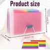 3 Pockets A6 Flashcard Organiser with Sheets – Portable Storage for Index Cards, Study Materials, and Notes