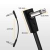 Donner 15cm Patch Cable for Guitar Effector, Black (6 Pack)