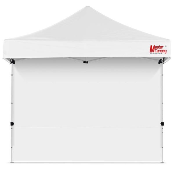 MASTERCANOPY Instant Canopy Tent Sidewall for 10x10 Pop Up Canopy, 1 Piece, White