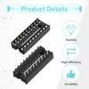 sourcing map 20Pcs DIP IC Chip Socket Adapter 20 Pin IC Assortment Kit 2.54mm/0.1" Pitch for Breadboard Project, PCB Board Design