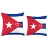 Cuba Flag Cuban Heart Proud Heritage Throw Pillow