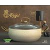 Cookware Set. Elite Bio Granite Coating. Non-stick. Ivory color.