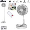 Portable Standing Fan with Remote Controller 7.5" Foldable Desk Fan USB Quiet
