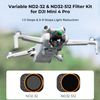 K&F Concept Variable ND2-32 & ND32-512 Filters Compatible with DJI Mini 4 Pro Adjustable ND Neutral Density Filter Kit Optical Glass Multi-layer Coating