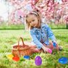 Biubumtu 12Pcs Plastic Bright Easter Eggs Assortment, 3.15'' Fillable Easter Eggs Bulk, Large Easter Eggs Empty, Perfect for Easter Egg Hunt/Surprise Egg