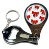 BadgeBeast.co.uk Bow Pattern - Key Ring Bottle Opener and Nail Clipper