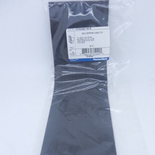 Pack of 10 Thomas & Betts 18" Black Self Gripping Cable Ties FOS500-50-0