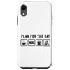 iPhone XR Camping Plan For The Day Motorhome Beer Coffee Campfire Case