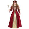Widmann 10131171 Elf Children's Medieval Princess Costume, Solid, Red, Gold, 158