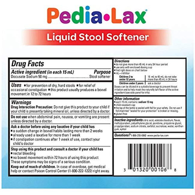 Fleet Pedia-Lax Liquid Glycerin Suppositories - 6 count, 4 ml each