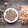 Rose Decorative Nature Stencil - Rose & Flower Designs