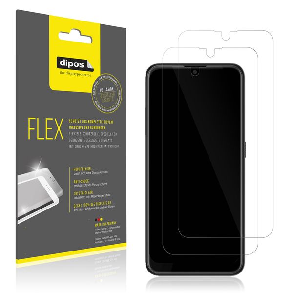 2x Screen Protector for HTC Wildfire E1 Plus Protective Film covers 100% dipos