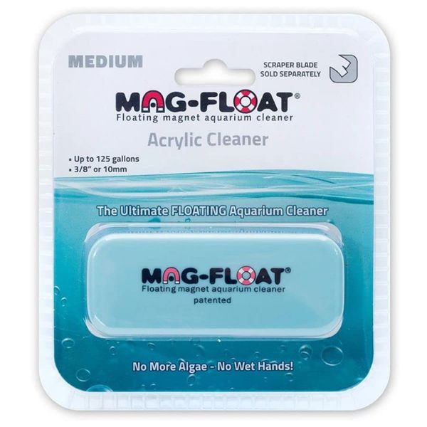 Mag-Float Mag Float Floating Magnetic Aquarium Cleaner - Acrylic - Medium (130 Gallons)