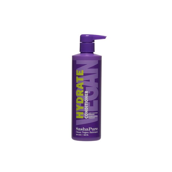 Sashapure Hydrate Conditioner with Sacha Inchi Oil, Moisturizing Conditioner for Damaged Hair, Boosts Shine and Softness for Easy-to-Manage Hair, Paraben Free with Moroccan Argan Oil 15 Fl Oz