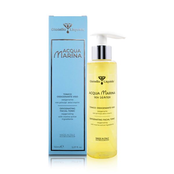 Astringent Facial Tonic Pores Without Rinsing Purifying Effect with Hyaluronic Acid - Macroalga - Gioiello Liquido - 150 ml