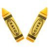 Bluebubble COLOUR MY WORLD Yellow Crayon Stud Earrings on Gift Card