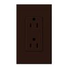Lutron NTR-15-BR Nova T Receptacle Brown