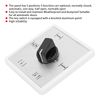 Universal Rotary Cam Selector Changeover Switch - 5 Position Automatic Door Program Key Switch, Multifunction Universal Reaction Household Supplies