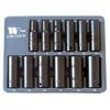 Werkzueg LOK-TYP Socket Set 3/8" Deep Impact, Normal to 85% Rounded, 8-19 mm Pro Range 1094