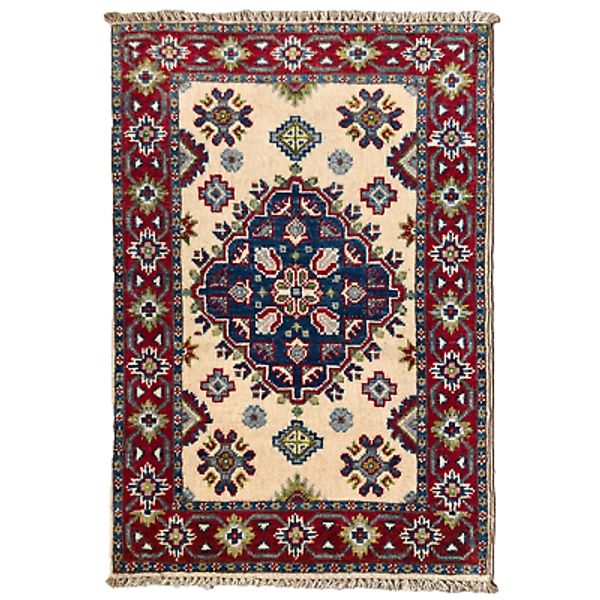 92 x 63 cm | Vintage Handmade Afghan Carpet Door Mat Small Oriental Wool Rug