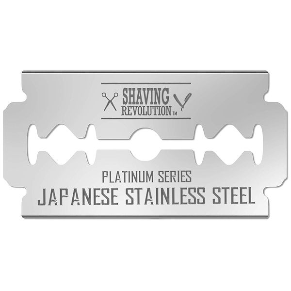 50 Count Double Edge Razor Blades - Men's Safety Razor Blades for Shaving - Platinum Japanese Stainless Steel Double Razor Shaving Blades for Men for a Smooth, Precise and Clean Shave