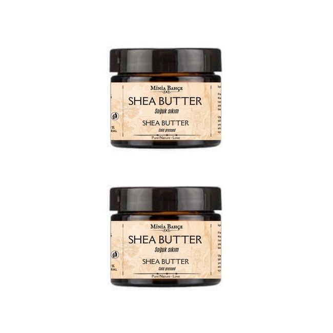 SOĞUK SIKIM SHEA BUTTER (KARİTE) YAĞI%100 DOĞAL & SAF 50 ml, 2 adet