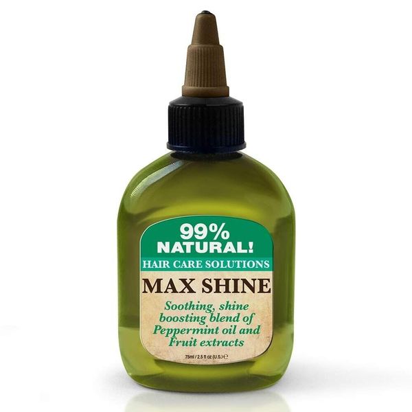 Maximum Shine Sheen Oil Hair Nail Skin Premium Mega Growth Care Natural 2.5 floz