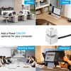 SinLoon Desktop Computer Power Switch External Remote Start Computer Motherboard Power Switch Button Extension 1.8M/5.9FT Cord with LED Light-White
