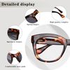 Dolarosey Oversized Reading Glasses Blue Light Blocking 4 Pack Large Frame Computer Womens ladies Readers(1.5)