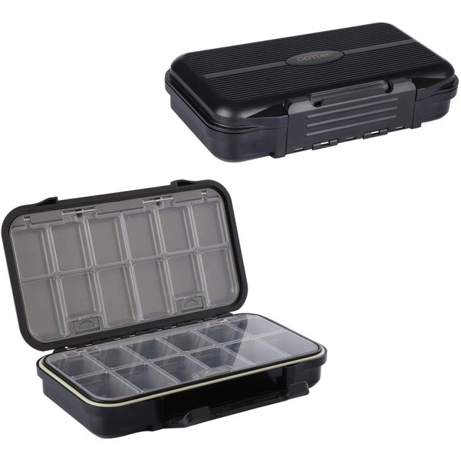 Goture Tackle Box, Double-Sided Storage, ABS Waterproof, 3 Sizes Available, L: 7.7 x 4.4 x 1.8 inches (19.6 x 11.3 x 4.6 cm)