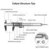 Digital Caliper 6-Inch Stainless Steel Electronic Micrometer with LCD Auto-Off