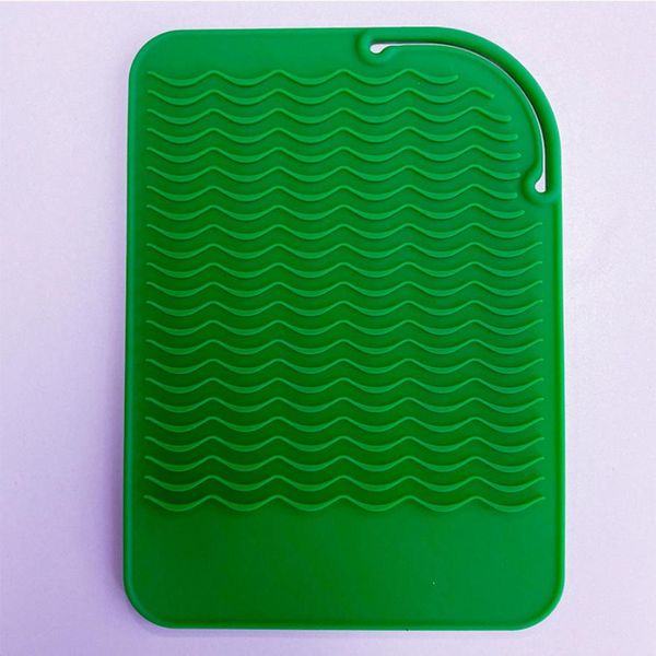 ☆ Green ☆ Hair iron cover pmylx739 Hair iron mat cover case silicone pouch curling iron silicone case